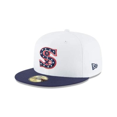 Chicago White Sox Gorra | New Era MLB 1917 Cooperstown Wool 59fifty Fitted Cap Mexico - Blancos